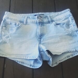 Aeropostale Light Wash Jean Shorts